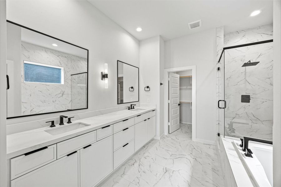 Furnished interior view inside a new home in Shepherd Heights, Houston (Image 8).