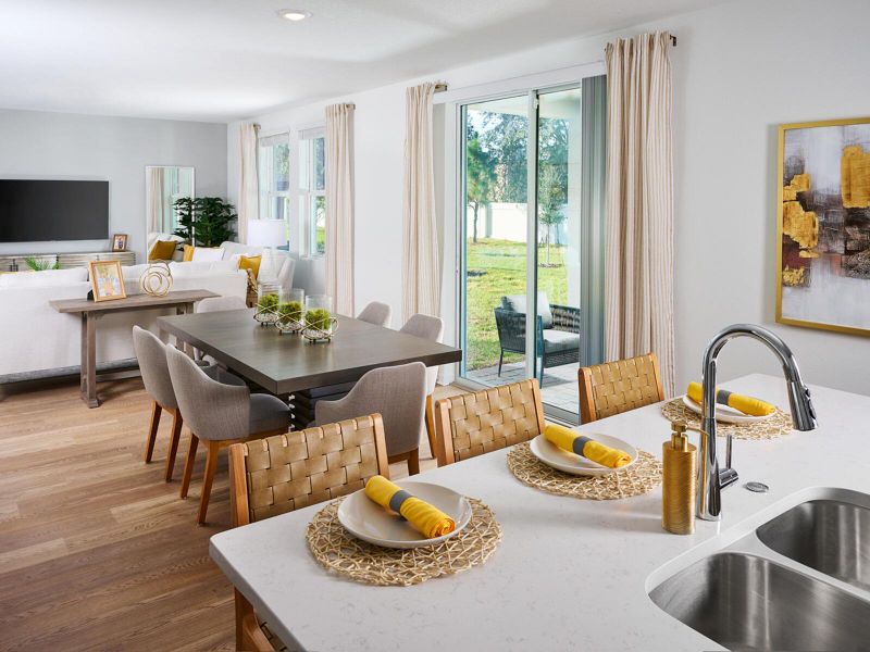 Furnished interior view inside a new home in Meritage Homes at Terra Lago - Classic Series, Indiantown (Image 7). Furnished interior view inside a new home in Meritage Homes at Terra Lago - Classic Series, Indiantown (Image 7).