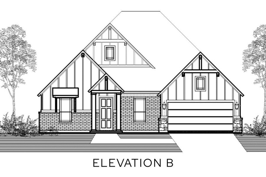 Representative rendering of the exterior for the The Vickery by Lillian Custom Homes (Image 4).