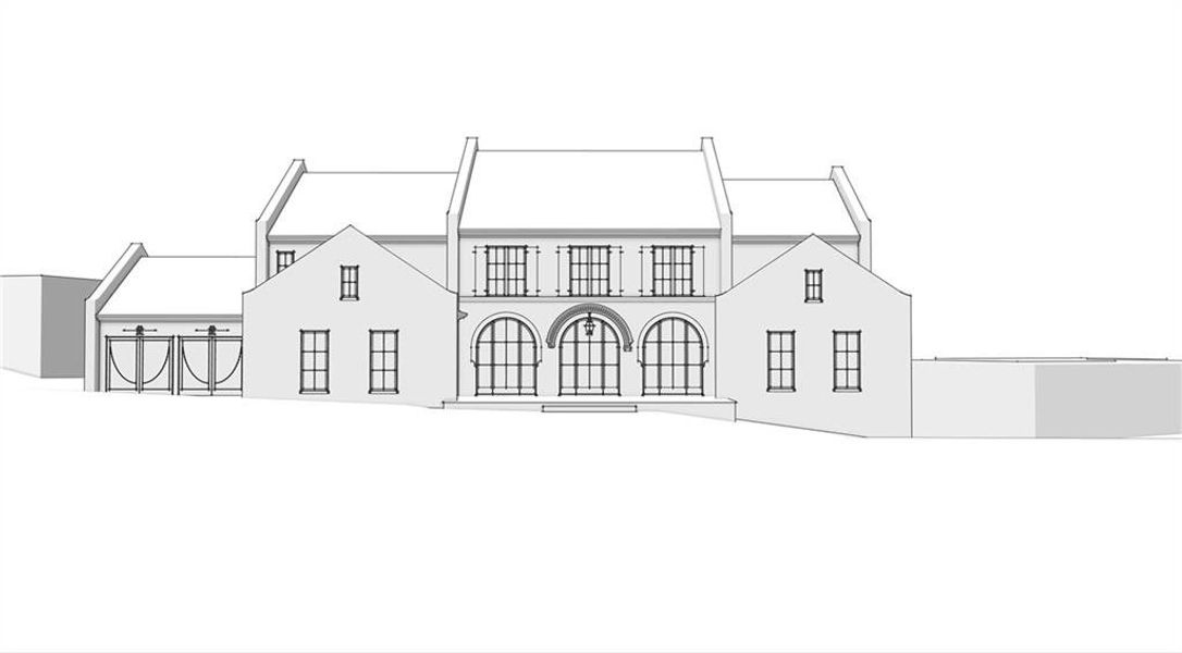 Exterior rendering of this home design in , Atlanta, GA (Image 3).