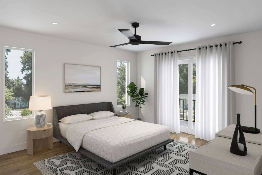 Furnished interior view inside a new home in , Denver (Image 5). Furnished interior view inside a new home in , Denver (Image 5).