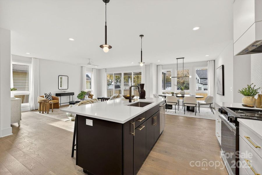 Furnished interior view inside a new home in , Charlotte (Image 12). Furnished interior view inside a new home in , Charlotte (Image 12).