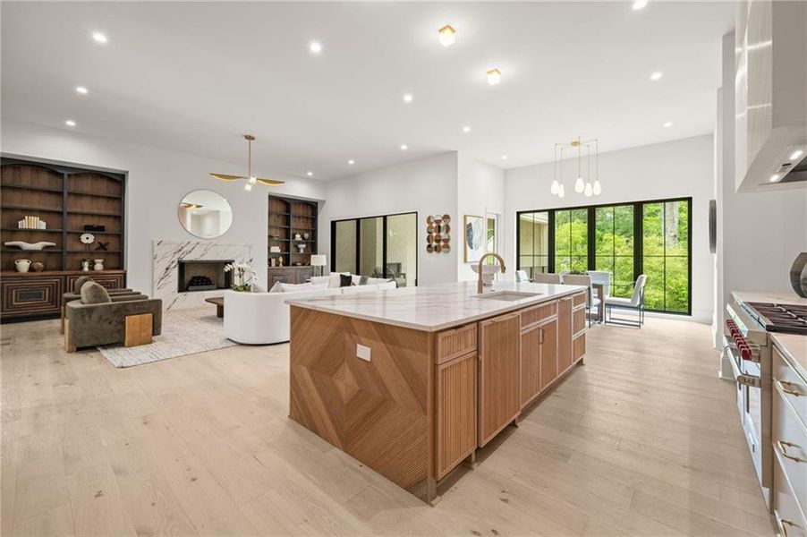 Furnished interior view inside a new home in , Atlanta (Image 10).