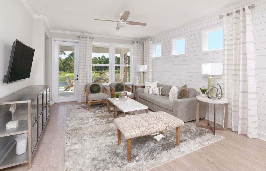 Open Gathering Room with ample space to accommodate everyone.