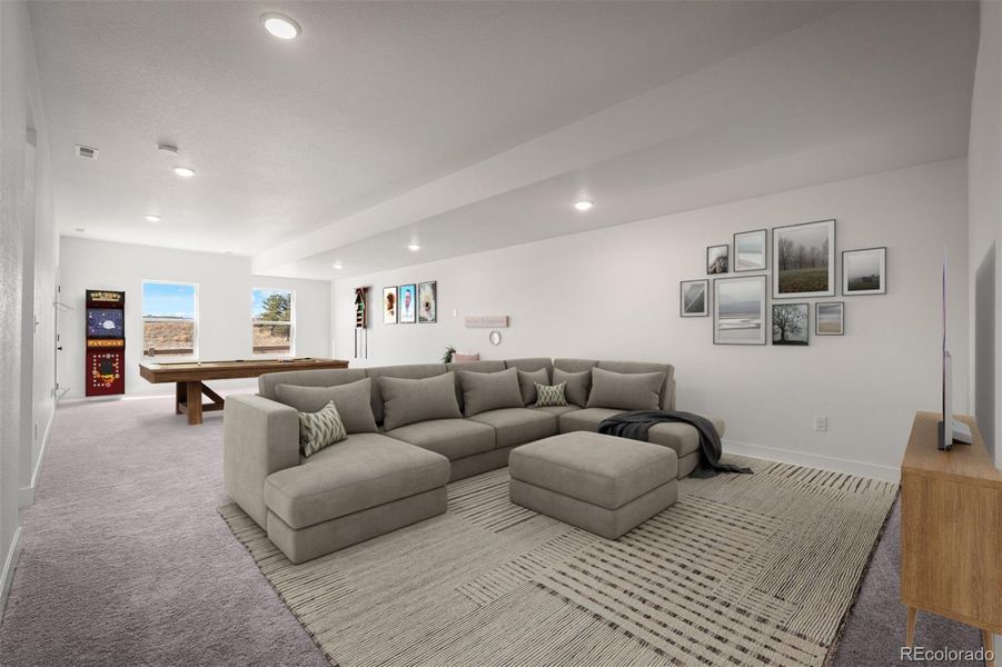 Furnished interior view inside a new home in Revel Crossing at Wolf Ranch - The Panorama Collection, Colorado Springs (Image 5).