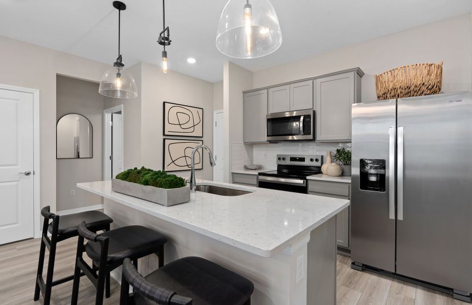 Furnished interior view inside a new home in EverBe, Orlando (Image 6).