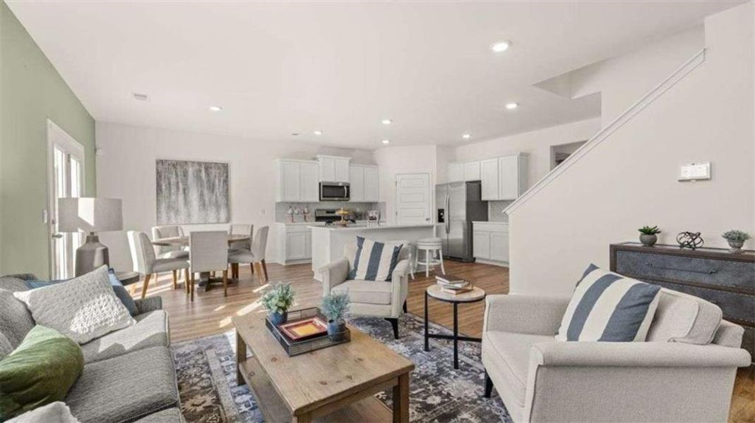 Furnished interior view inside a new home in Poplar Preserve, Newnan (Image 2).