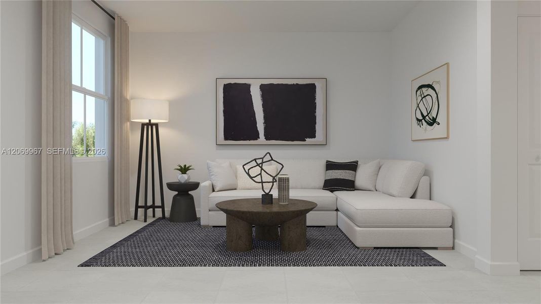 Furnished interior view inside a new home in Breezewood, Miami (Image 8).