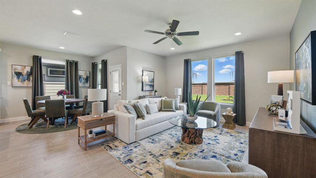 Furnished interior view inside a new home in Rock Creek Ranch, Fort Worth (Image 21). Furnished interior view inside a new home in Rock Creek Ranch, Fort Worth (Image 21).