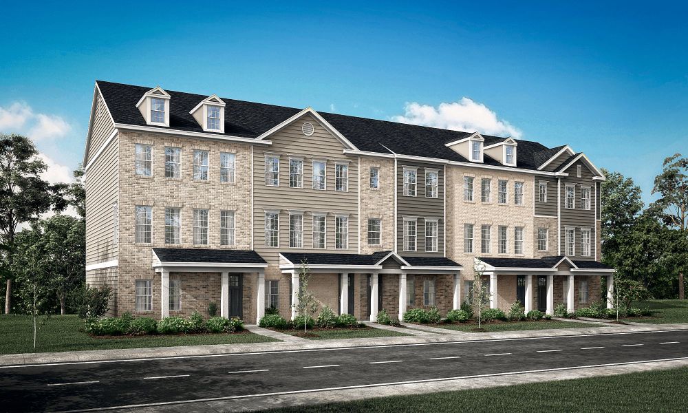 3-Story townhome illustration