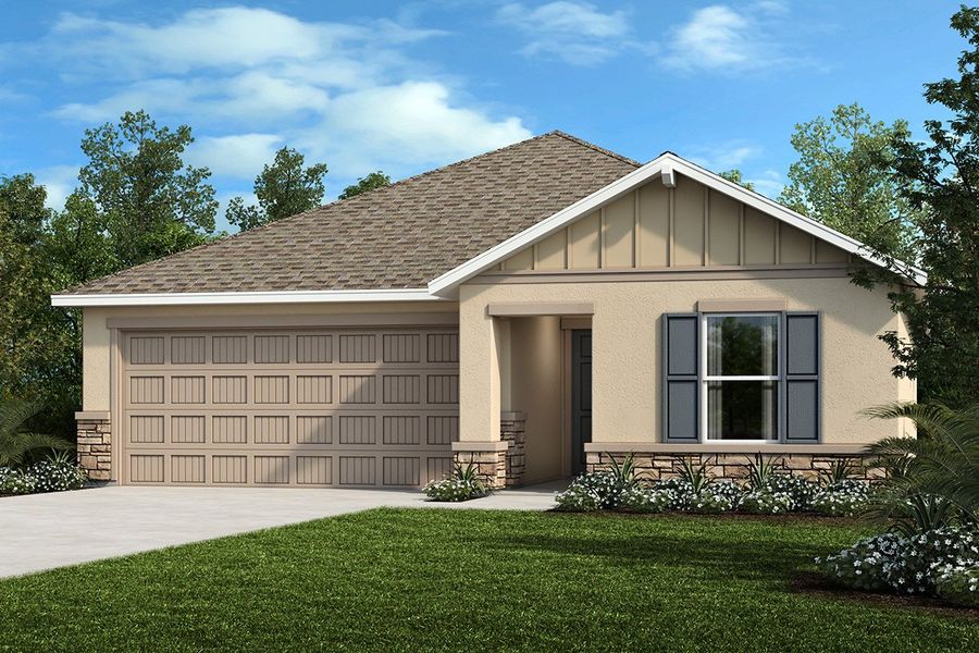Exterior F with optional stone