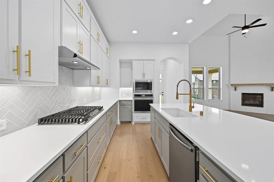 Furnished interior view inside a new home in Sandbrock Ranch: 50ft. lots, Aubrey (Image 6). Furnished interior view inside a new home in Sandbrock Ranch: 50ft. lots, Aubrey (Image 6).