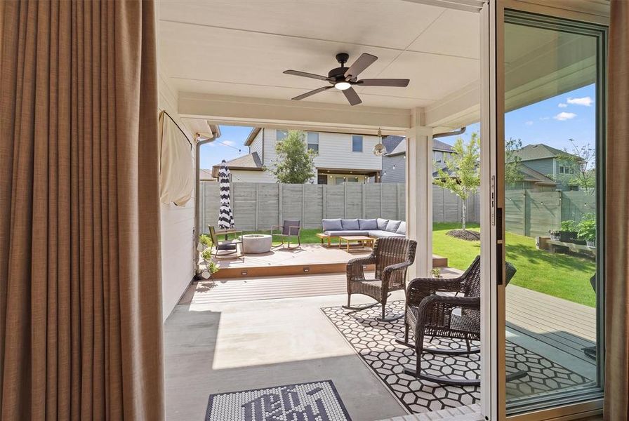 Exterior details and patio area of a home in , Argyle (Image 21).