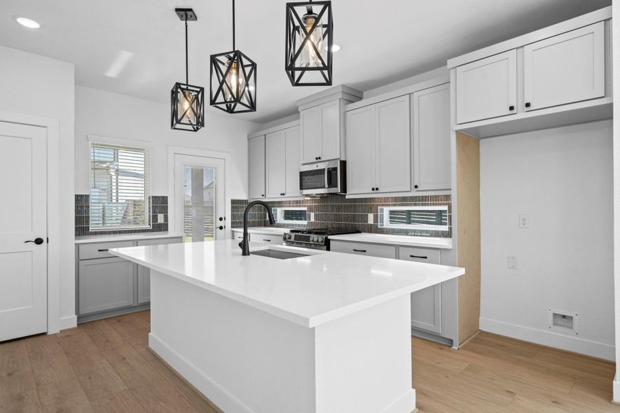 Furnished interior view inside a new home in Bridgeland, Cypress (Image 20).