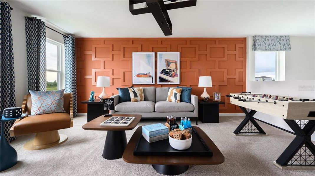 Furnished interior view inside a new home in Two Rivers, Zephyrhills (Image 8). Furnished interior view inside a new home in Two Rivers, Zephyrhills (Image 8).