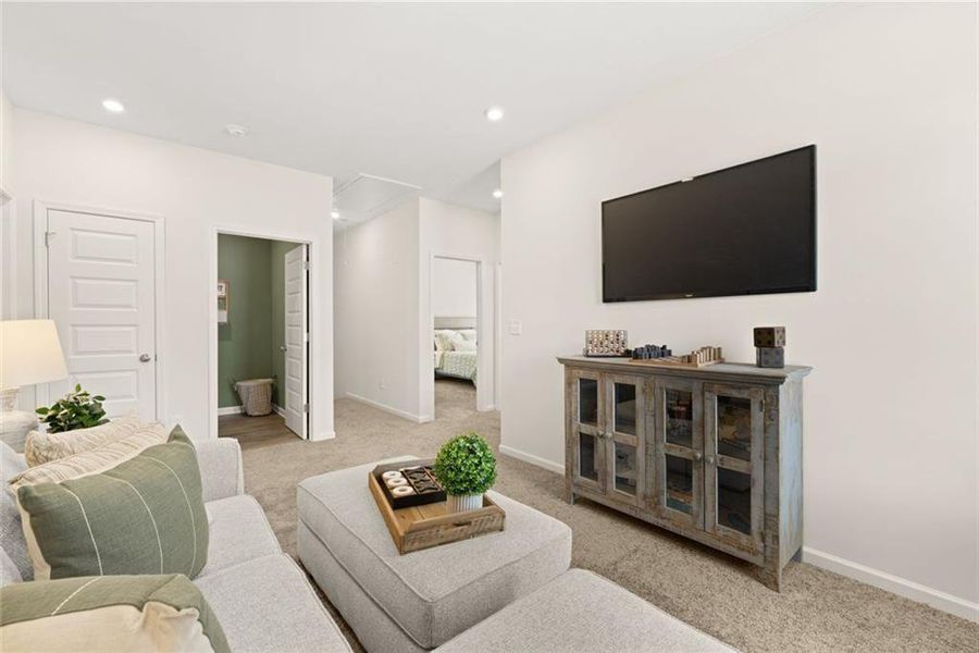 Furnished interior view inside a new home in Sanders Park, Austell (Image 42). Furnished interior view inside a new home in Sanders Park, Austell (Image 42).