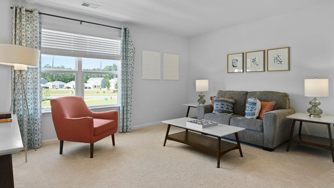 Representative furnished interior of a home built from the MANNING by D.R. Horton in Pineview North, Summerville (Image 22). Representative furnished interior of a home built from the MANNING by D.R. Horton in Pineview North, Summerville (Image 22).