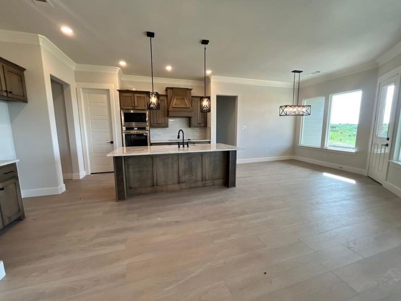 Furnished interior view inside a new home in Eagle Ridge Estates, Weatherford (Image 6).
