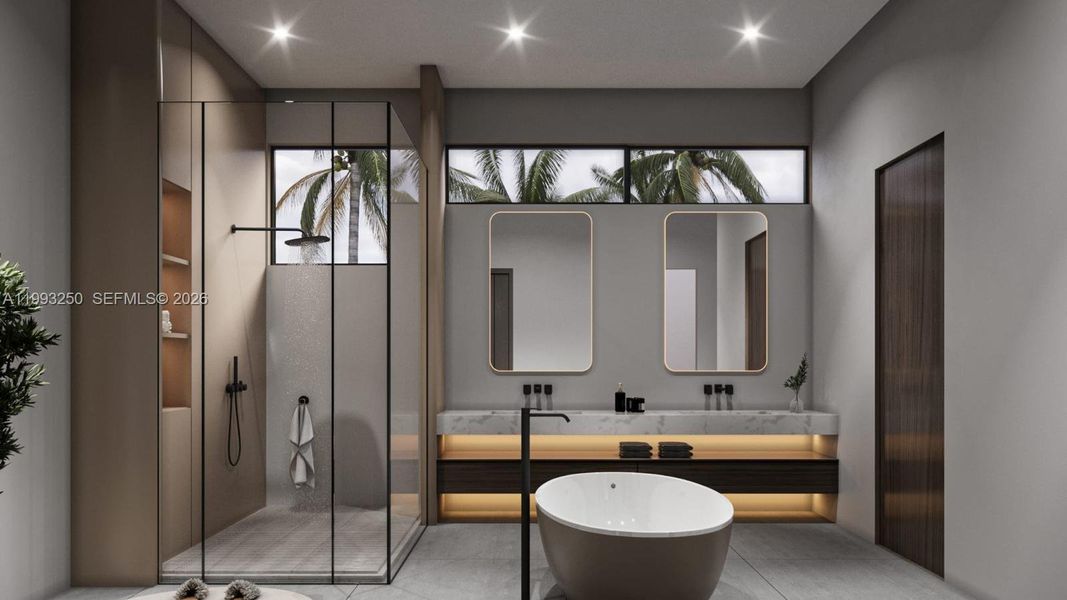 Furnished interior view inside a new home in , Fort Lauderdale (Image 17).