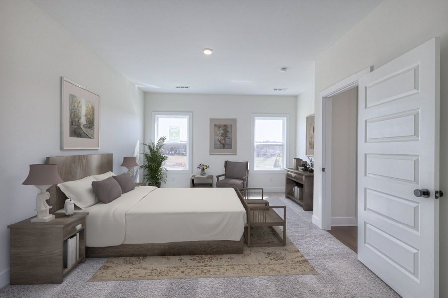 Representative furnished interior of a home built from the The Heartland by Goodall Homes in Heritage Creek, Nashville (Image 9).