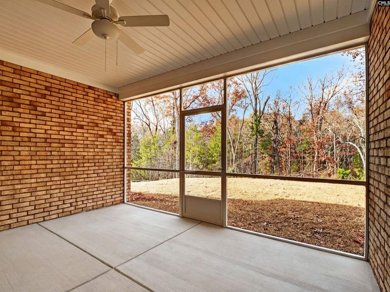 Exterior details and patio area of a home in Collins Cove, Chapin (Image 26).