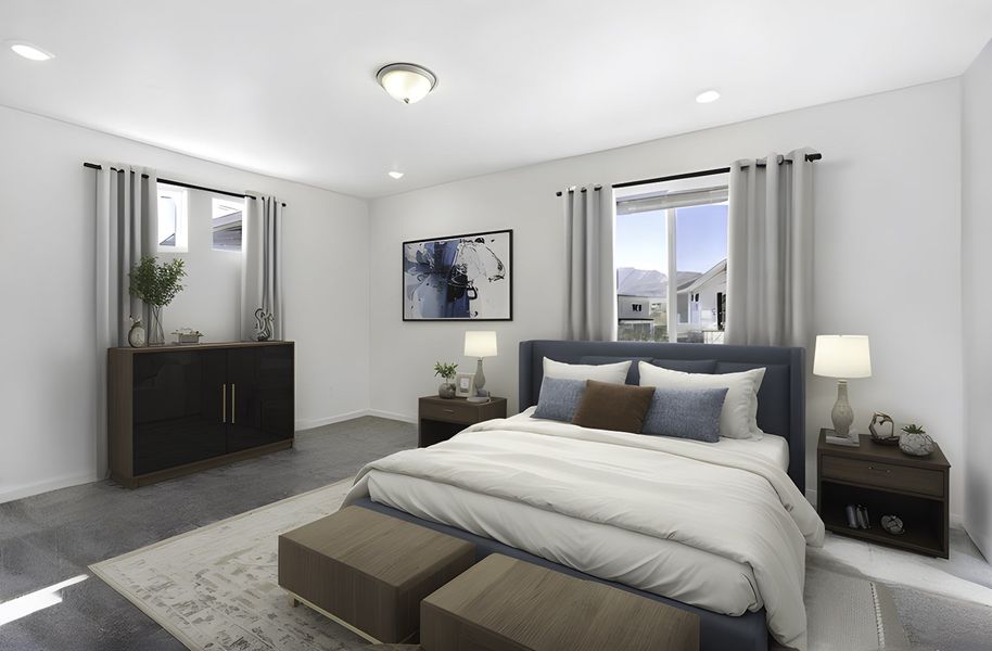 Furnished interior view inside a new home in Banning Lewis Ranch, Colorado Springs (Image 3).
