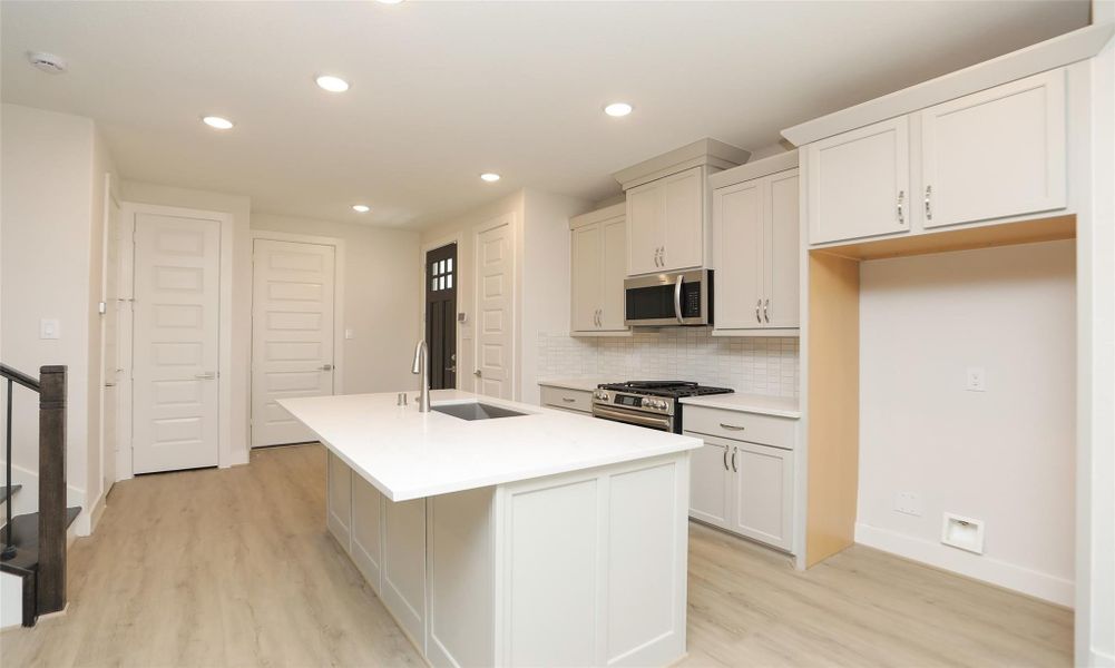 Furnished interior view inside a new home in Independence Heights, Houston (Image 12). Furnished interior view inside a new home in Independence Heights, Houston (Image 12).