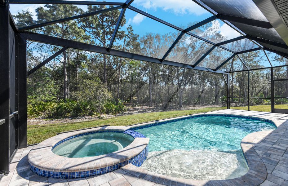 Exterior details and patio area of a home in Vida's Way, Wesley Chapel (Image 3). Exterior details and patio area of a home in Vida's Way, Wesley Chapel (Image 3).
