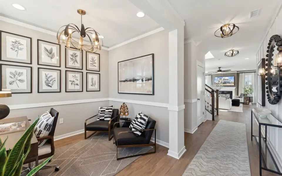Furnished interior view inside a new home in Wendell Falls, Wendell (Image 3).