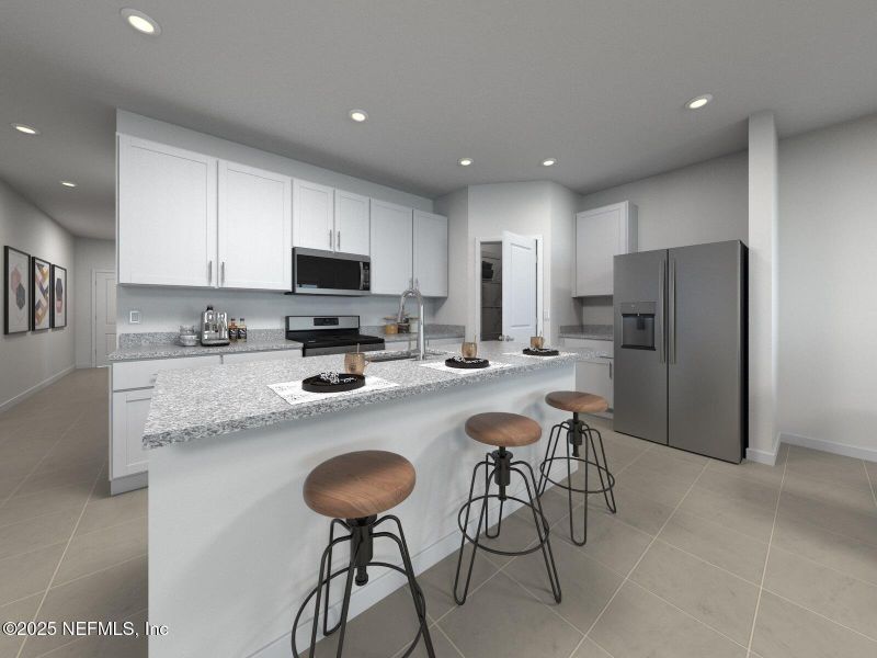 Furnished interior view inside a new home in , Palm Coast (Image 11).