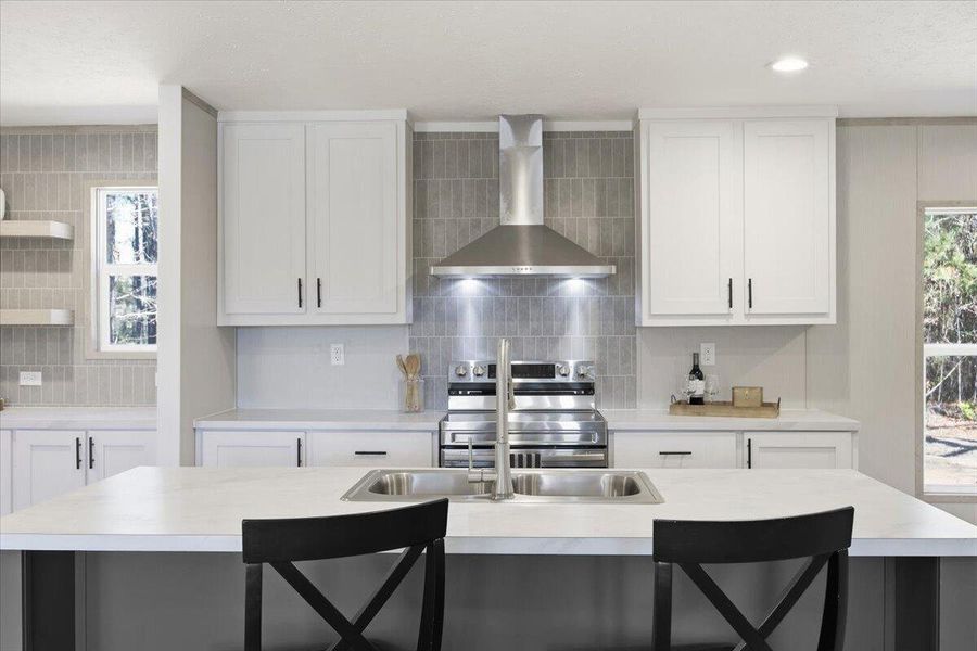 Furnished interior view inside a new home in , Cross (Image 7). Furnished interior view inside a new home in , Cross (Image 7).