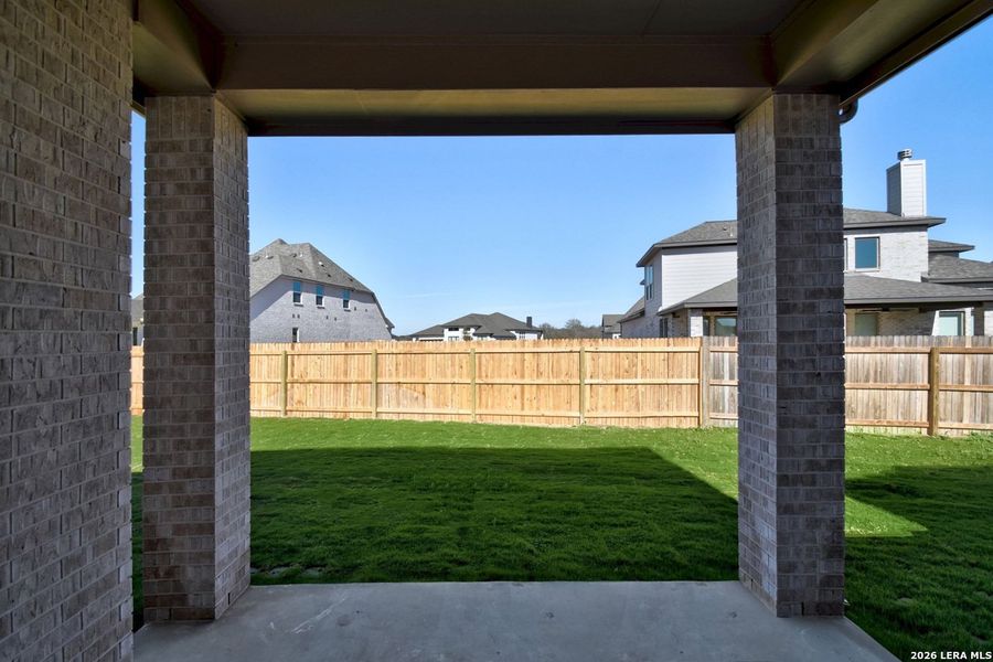 Exterior details and patio area of a home in Alsatian Oaks, Castroville (Image 2).