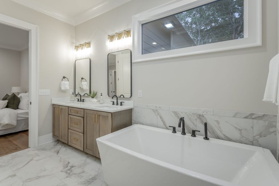 Representative furnished interior of a home built from the Winterbrook A by Riverstone Construction, LLC in River Gorge Ranch, River Gorge Ranch (Image 4).