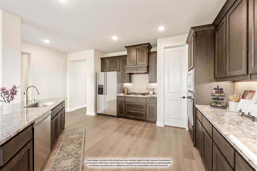 Furnished interior view inside a new home in Creekview Meadows, Pilot Point (Image 9).