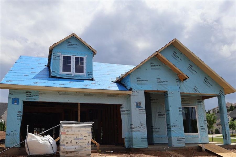 In-progress construction of a new home in Crescent Pointe at Great Sky, Canton, GA (Image 4).