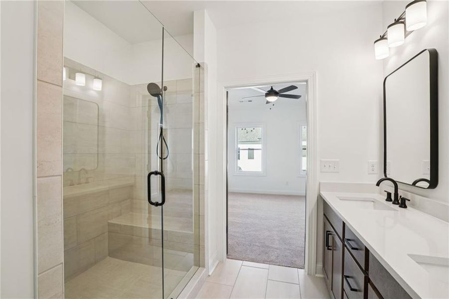 Furnished interior view inside a new home in Palisades Townhomes, Cumming (Image 7).