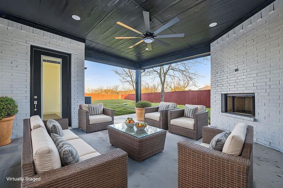 Covered Patio (virtually staged)