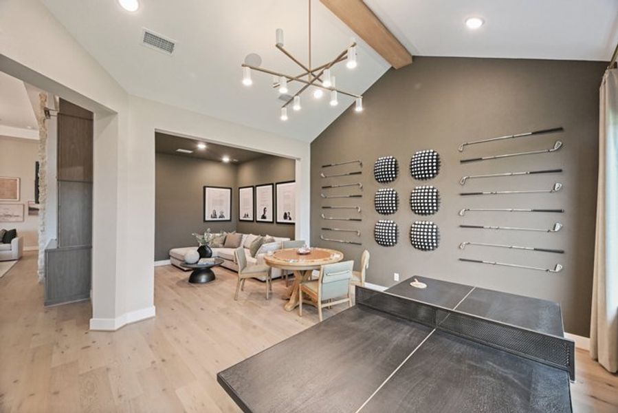 Furnished interior view inside a new home in Wildtree 70', Montgomery (Image 31).