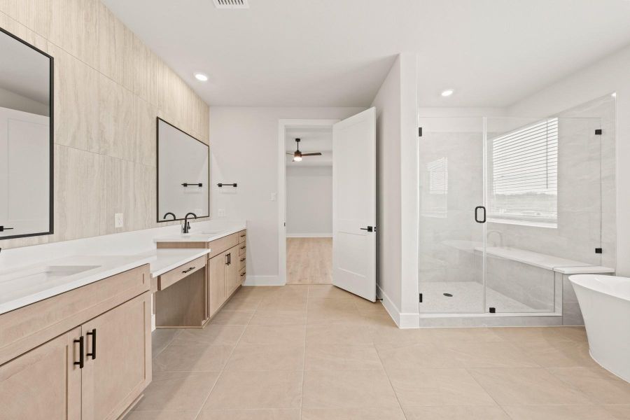 Furnished interior view inside a new home in Colson Ranch, Jarrell (Image 5). Furnished interior view inside a new home in Colson Ranch, Jarrell (Image 5).