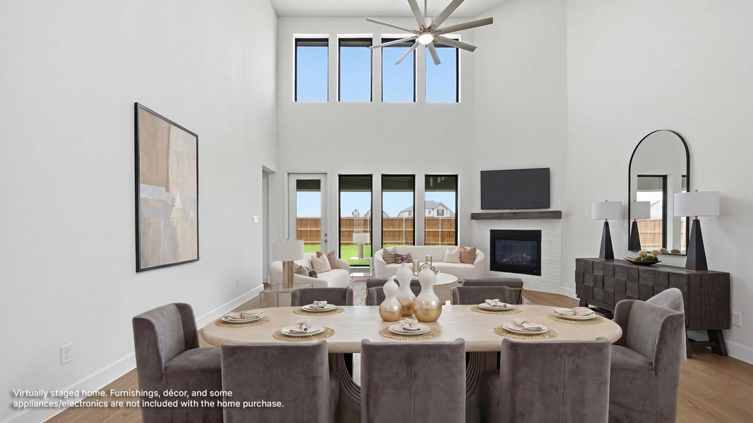 Furnished interior view inside a new home in Cambridge Crossing, Celina (Image 7).