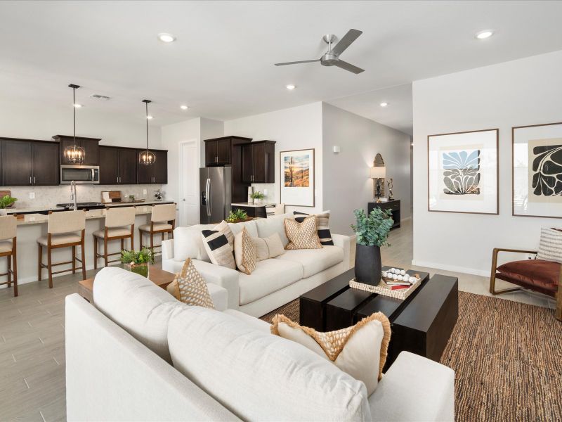 Living Area in the Lennon Floorplan at Abel Ranch