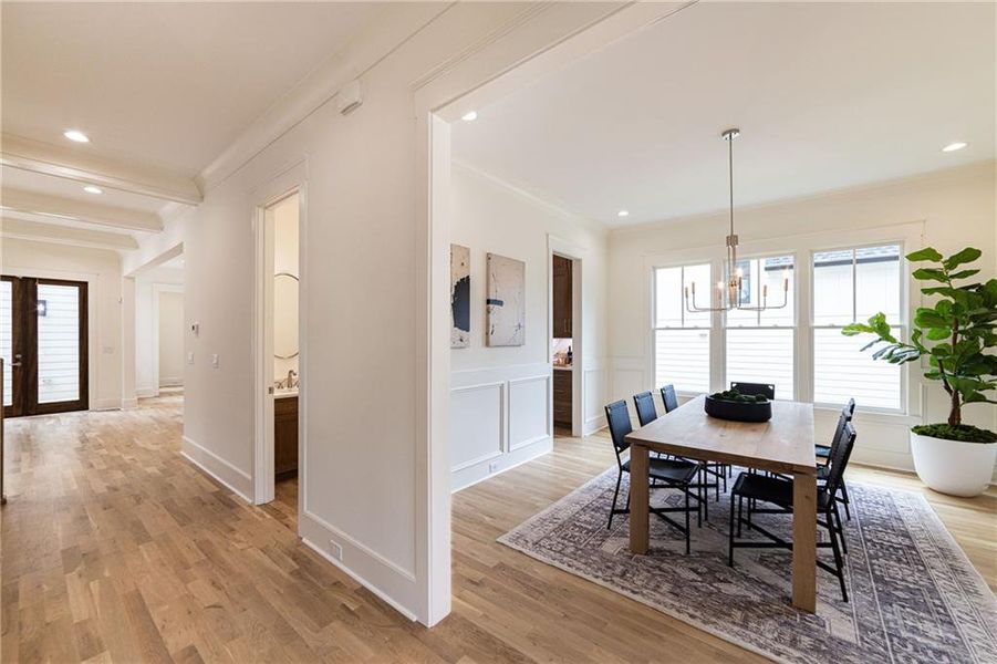 Furnished interior view inside a new home in , Atlanta (Image 44).