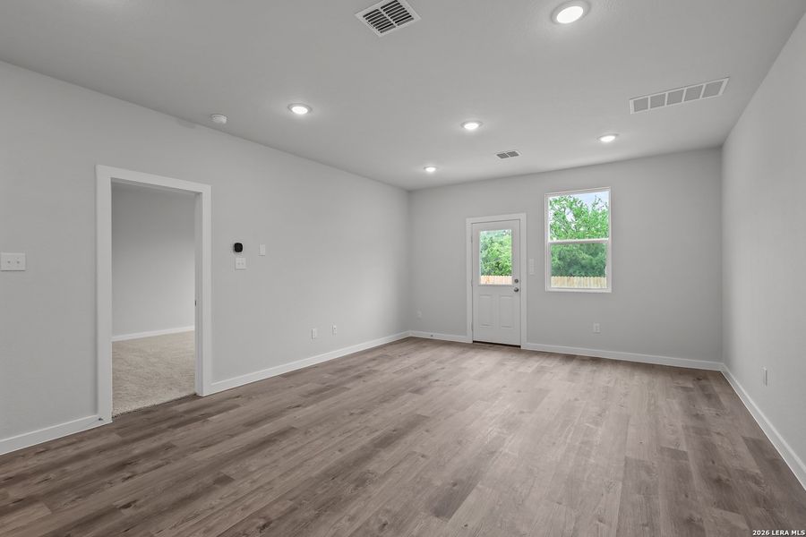 Spacious, unfurnished interior of a new home in Applewhite Meadows, San Antonio (Image 34). Spacious, unfurnished interior of a new home in Applewhite Meadows, San Antonio (Image 34).