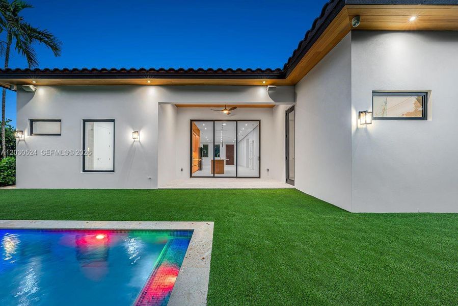Exterior details and patio area of a home in , Miami (Image 31). Exterior details and patio area of a home in , Miami (Image 31).