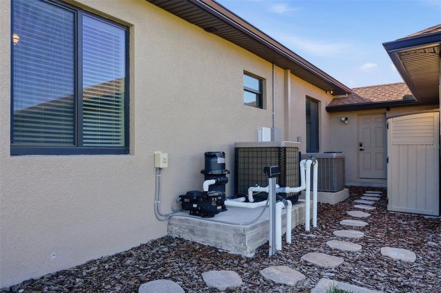 Exterior details and patio area of a home in , Placida (Image 22). Exterior details and patio area of a home in , Placida (Image 22).