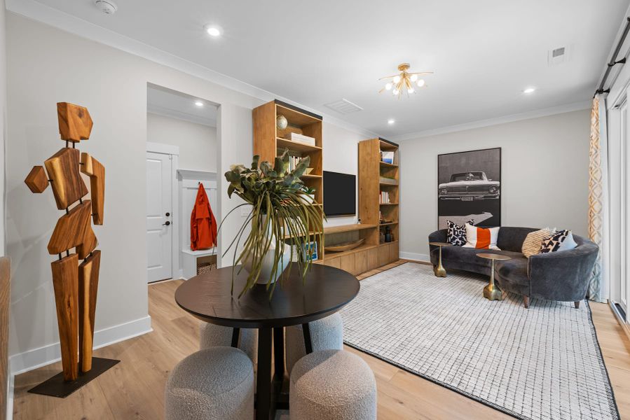 Representative furnished interior of a home built from the Lexington by Tri Pointe Homes in Elm Park, Raleigh (Image 23).