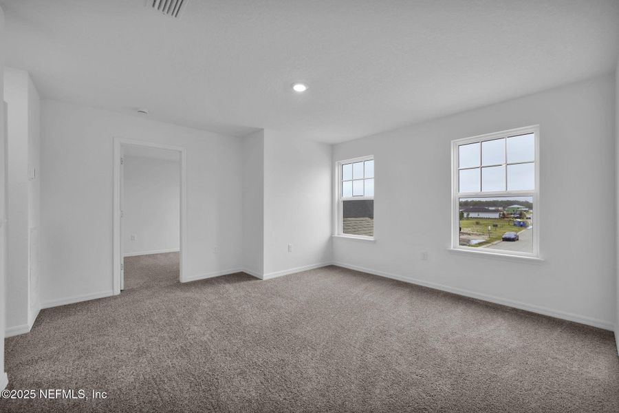 Spacious, unfurnished interior of a new home in Hyland Trail, Green Cove Springs (Image 24). Spacious, unfurnished interior of a new home in Hyland Trail, Green Cove Springs (Image 24).