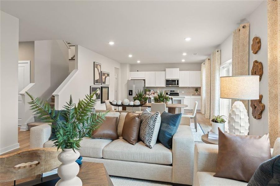 Furnished interior view inside a new home in Hawthorne Reserve, Dallas (Image 17).