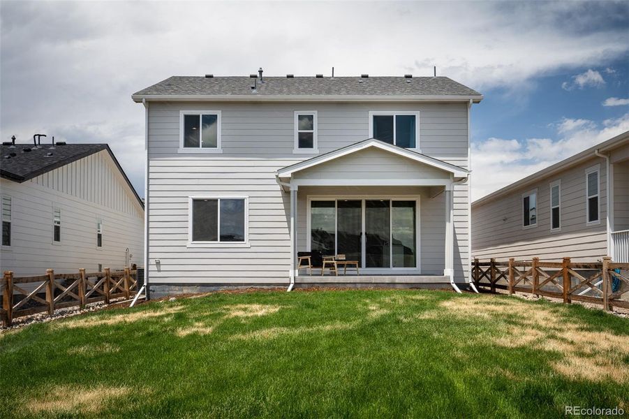 Front exterior of a new home in , Colorado Springs, CO, highlighting curb appeal (Image 22).