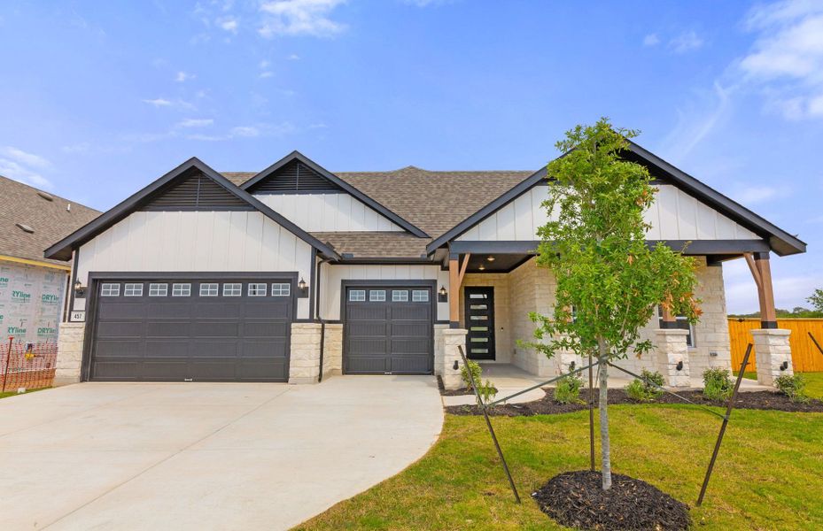Representative exterior photo of a completed home built from the Renown by Pulte Homes in 6 Creeks, Kyle, TX (Image 28).